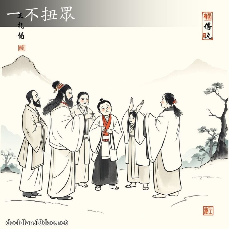 一不扭眾 配图