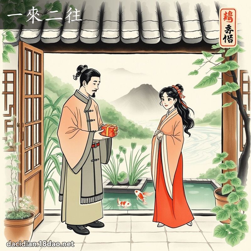 一来二往 配图