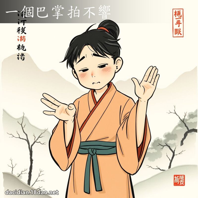 一个巴掌拍不响 配图