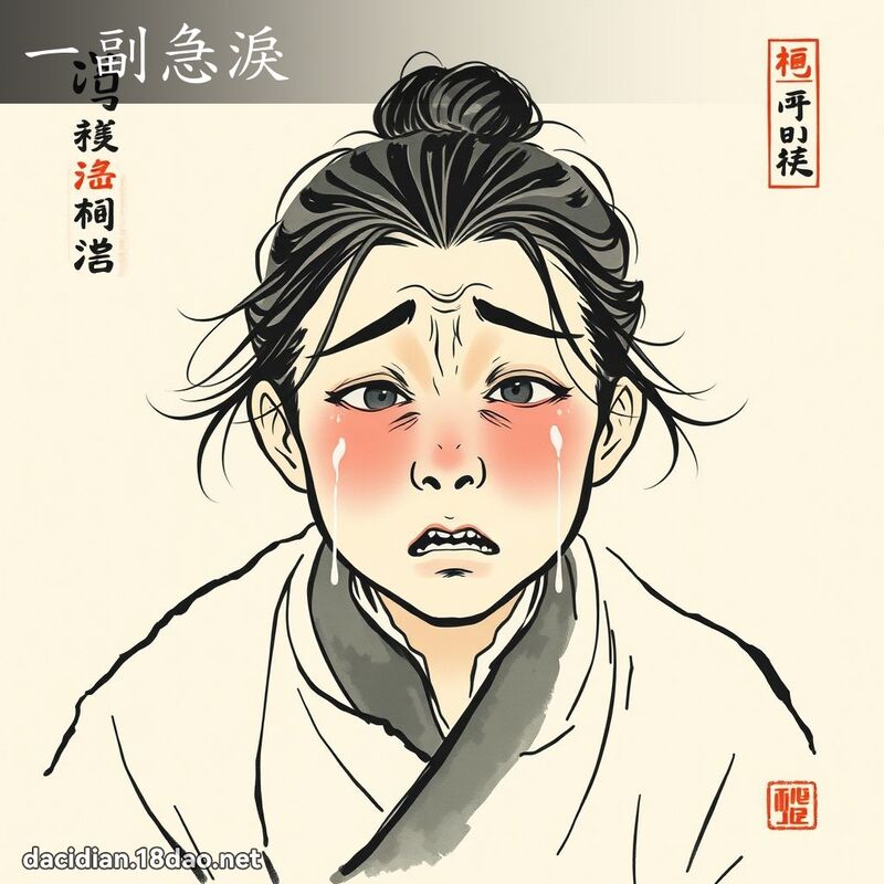 一副急泪 配图