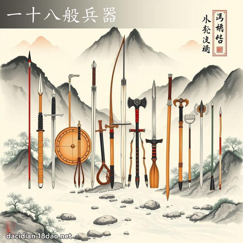 一十八般兵器 配图