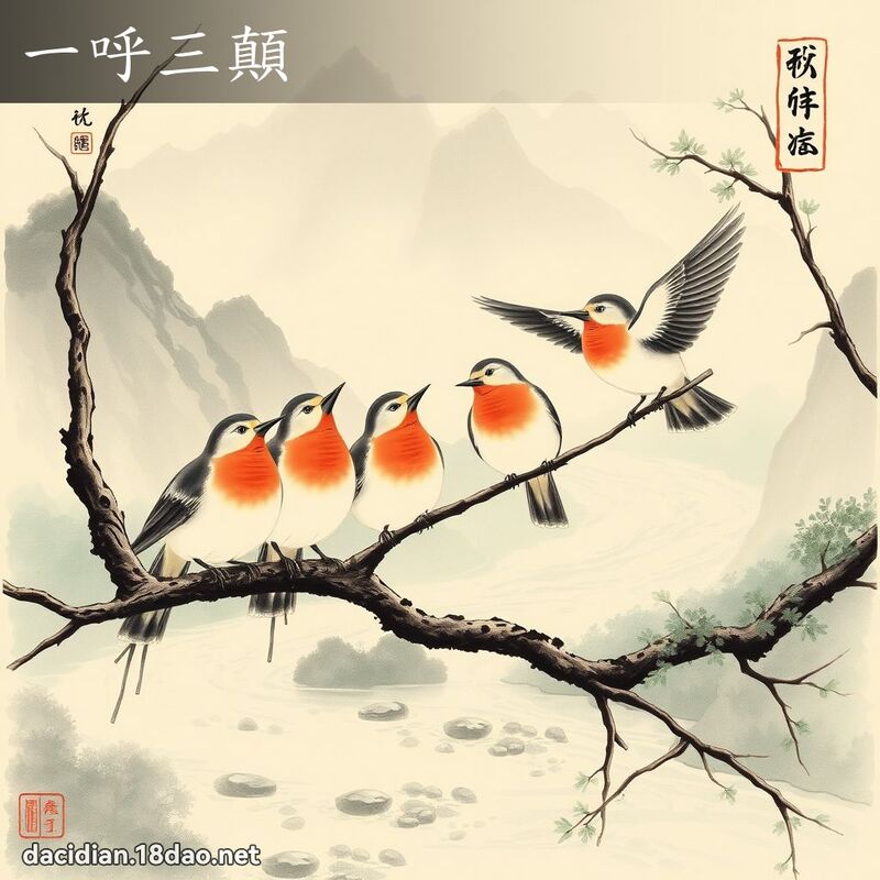 一呼三颠 配图