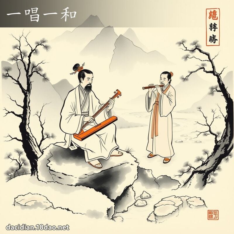 一唱一和 配图