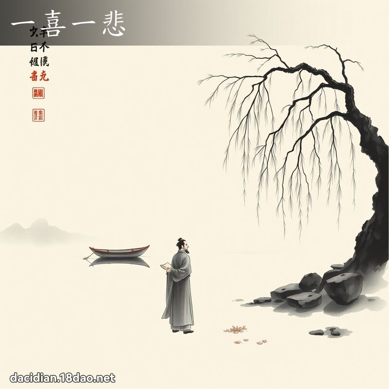 一喜一悲 配图