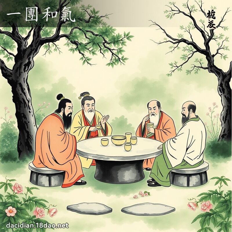 一团和气 配图