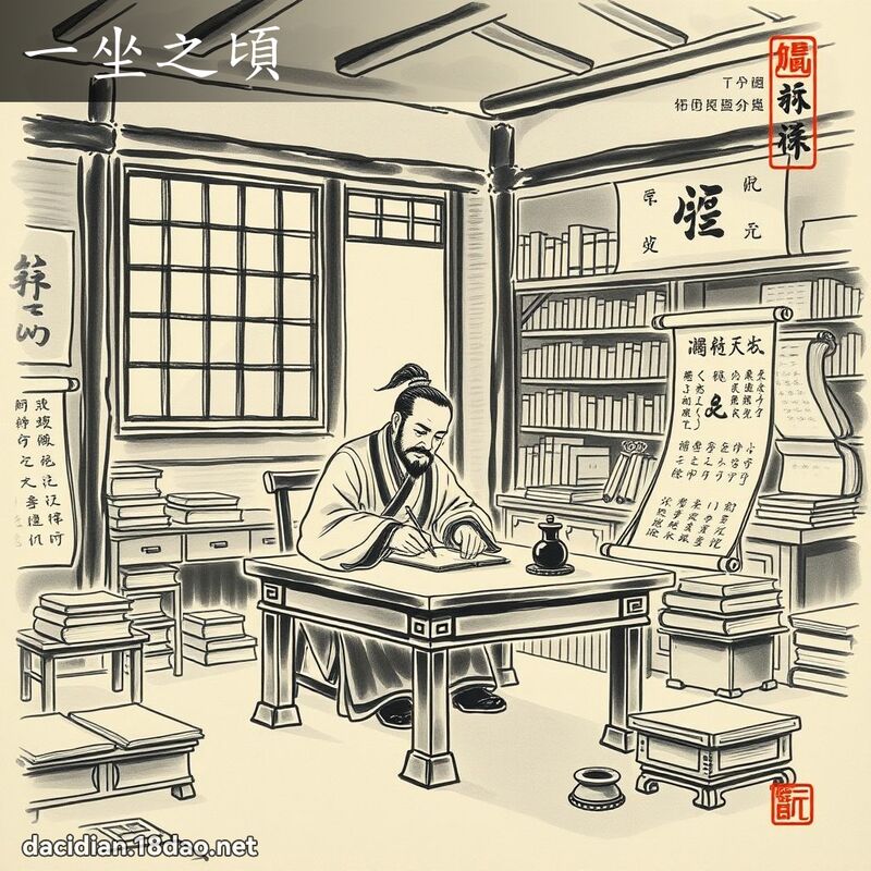 一坐之顷 配图