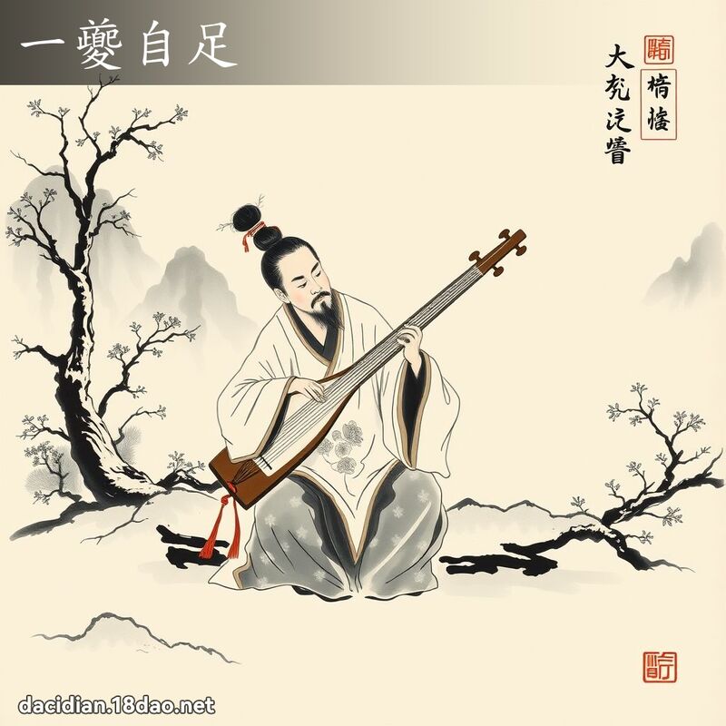 一夔自足 配图