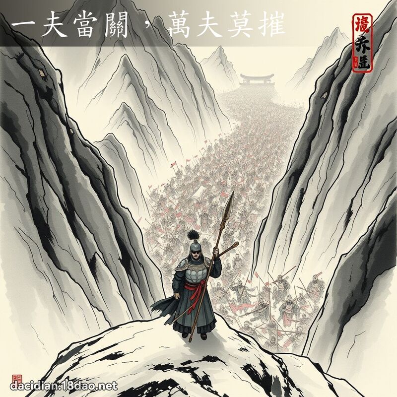 一夫当关,万夫莫摧 配图