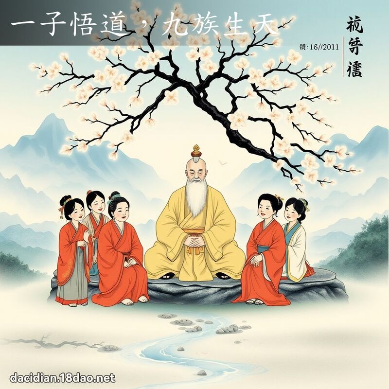 一子悟道,九族生天 配图