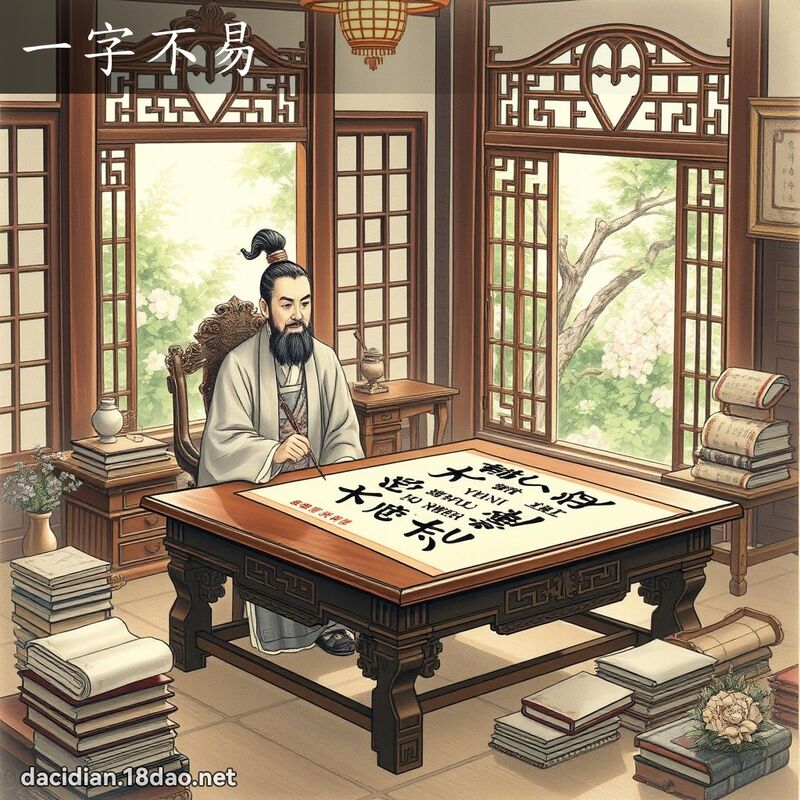 一字不易 配图