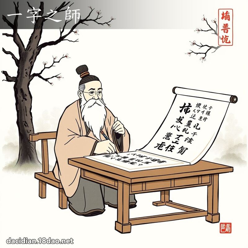 一字之師 配图