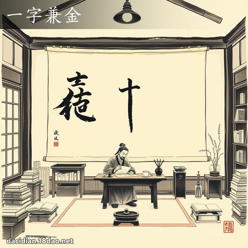 一字兼金 配图