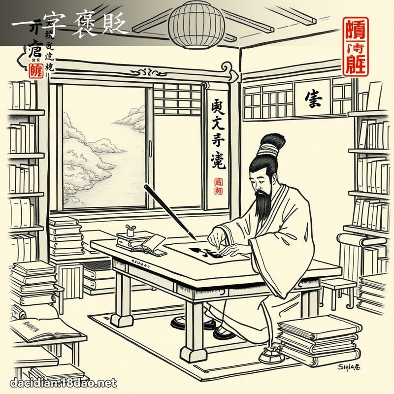 一字褒貶 配图