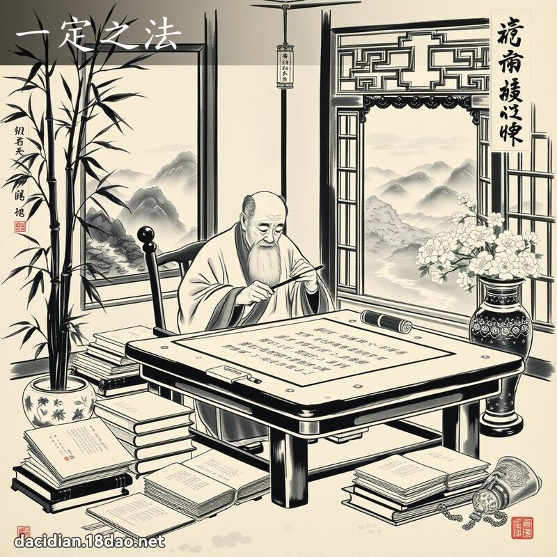 一定之法 配图