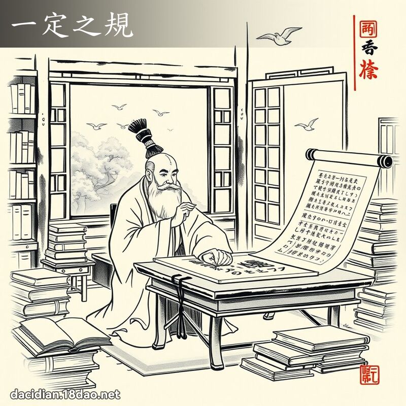 一定之規 配图
