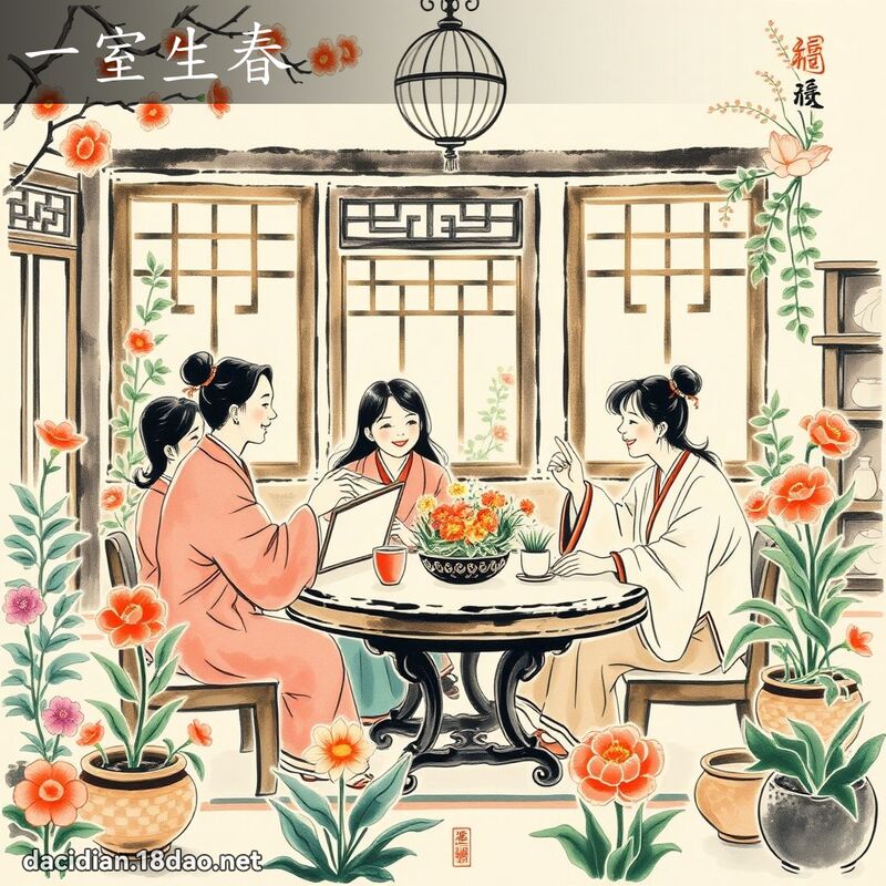 一室生春 配图