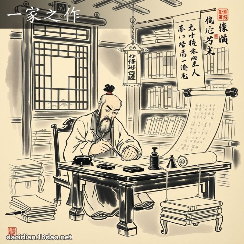 一家之作 配图