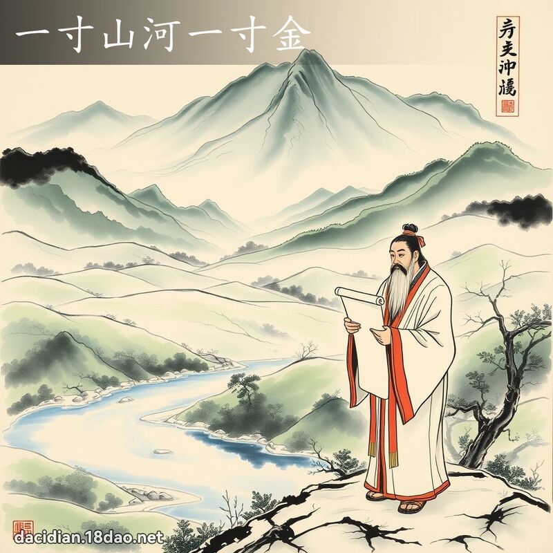 一寸山河一寸金 配图