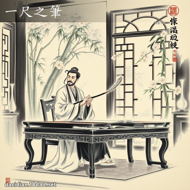一尺之筆 配图
