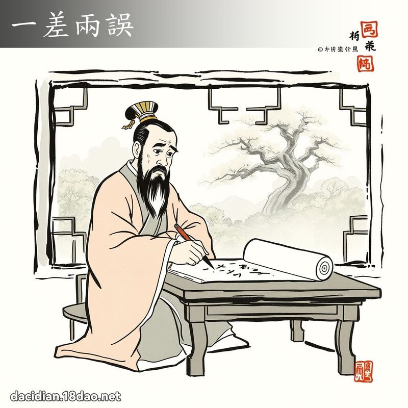 一差兩誤 配图