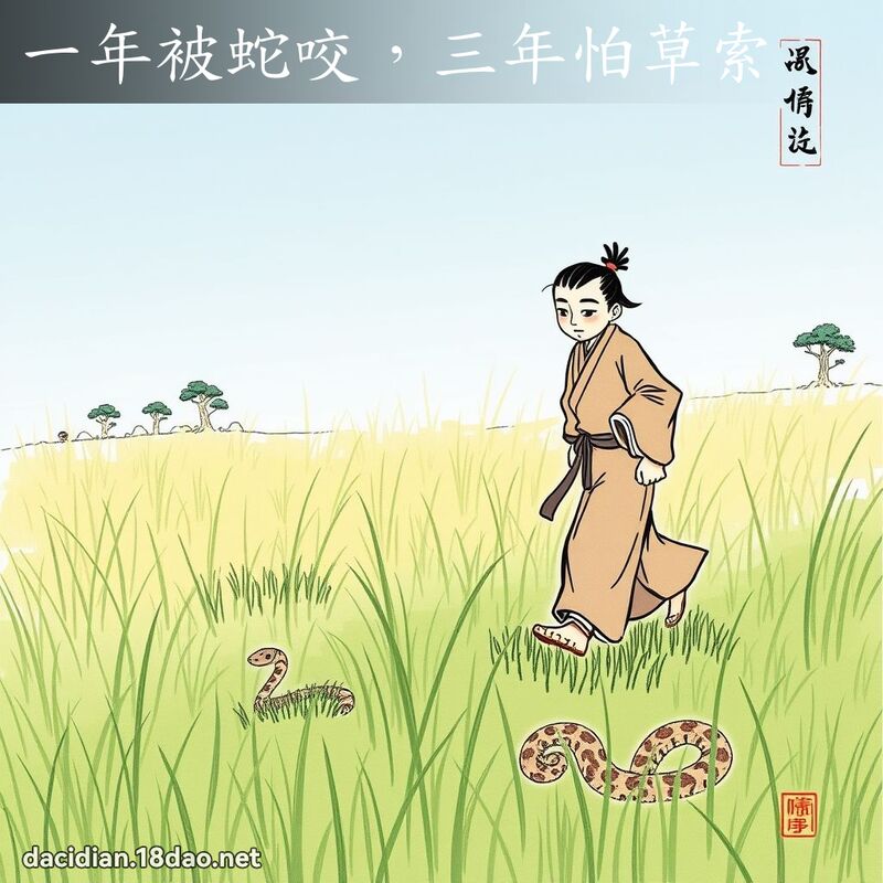 一年被蛇咬,三年怕草索 配图