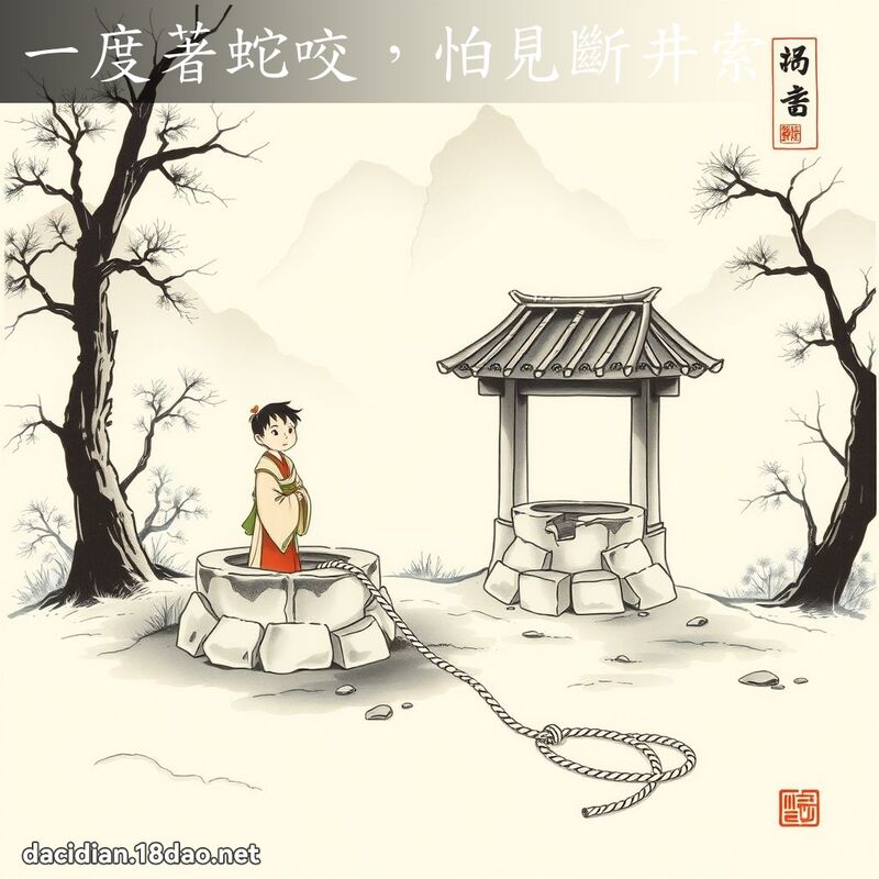 一度著蛇咬,怕見斷井索 配图