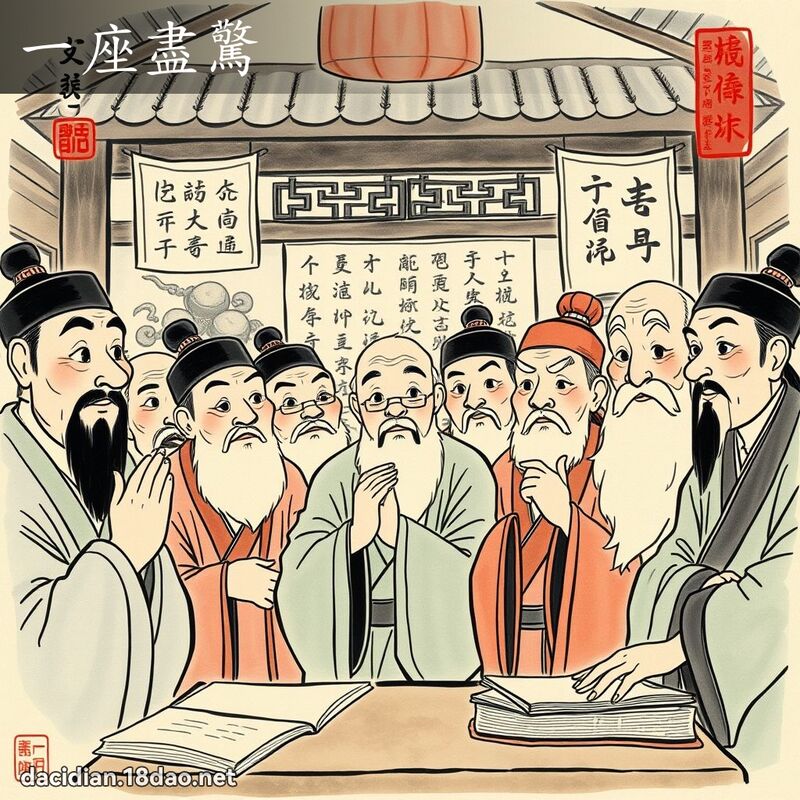 一座盡驚 配图