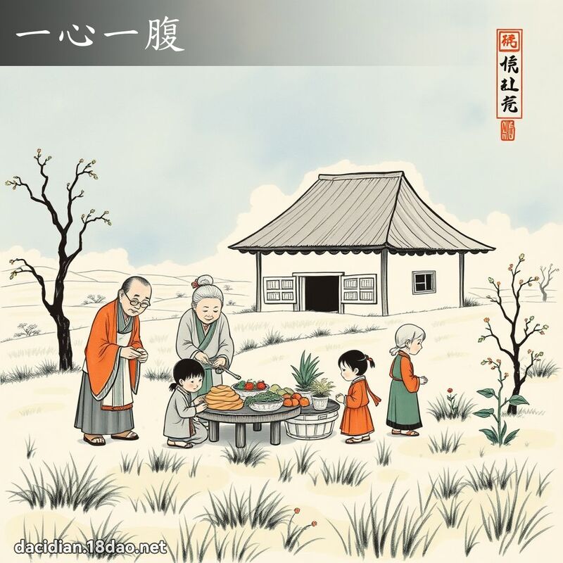 一心一腹 配图