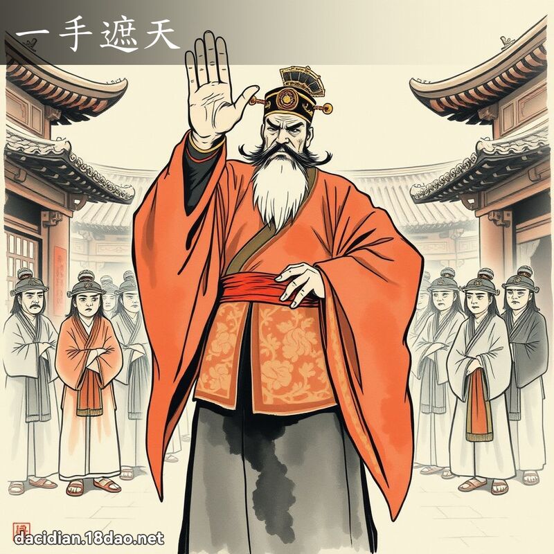 一手遮天 配图