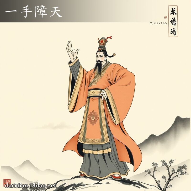 一手障天 配图