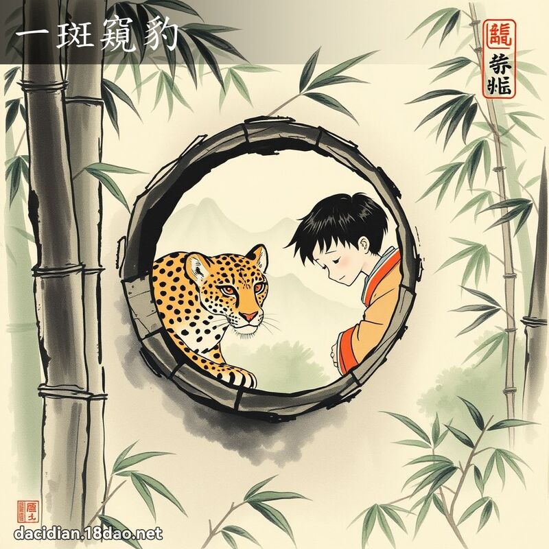 一斑窥豹 配图