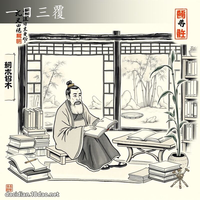 一日三覆 配图