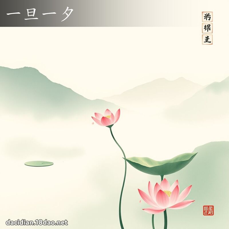 一旦一夕 配图