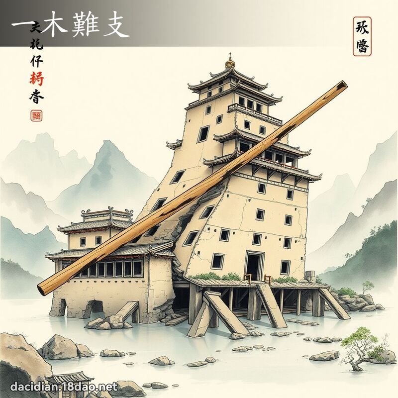一木难支 配图