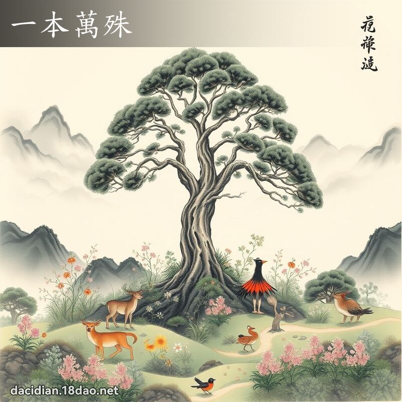 一本万殊 配图