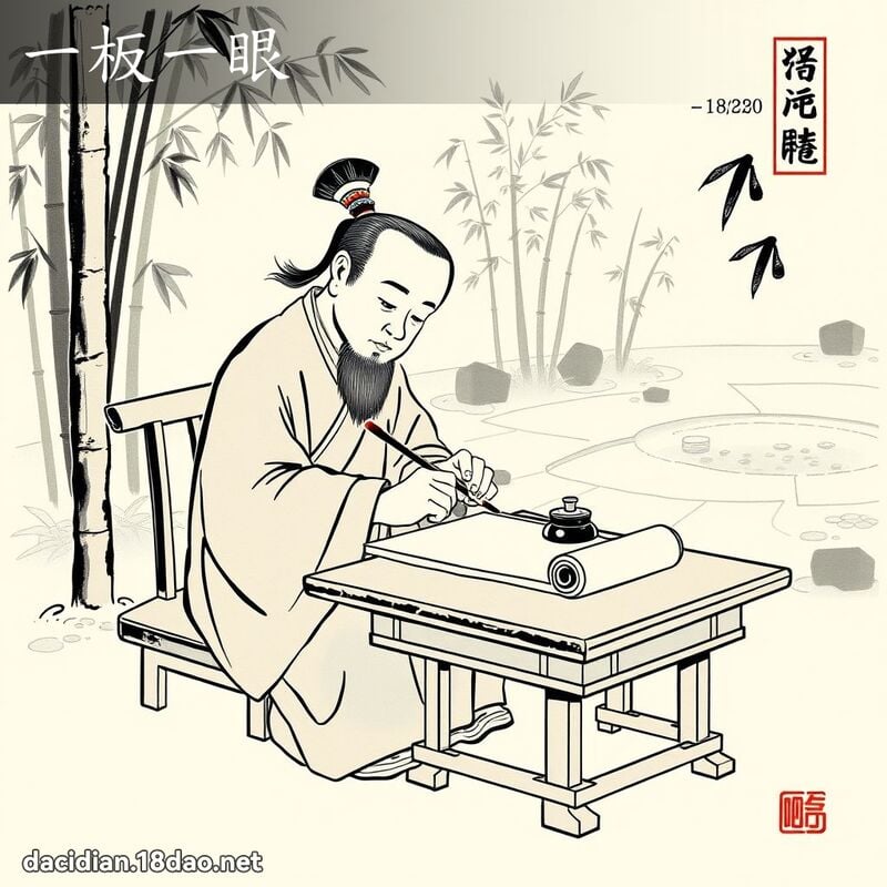 一板一眼 - 中華成語配圖