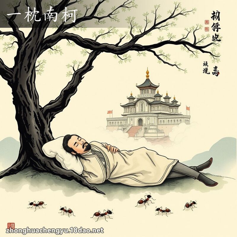 一枕南柯 - 中华成语配图