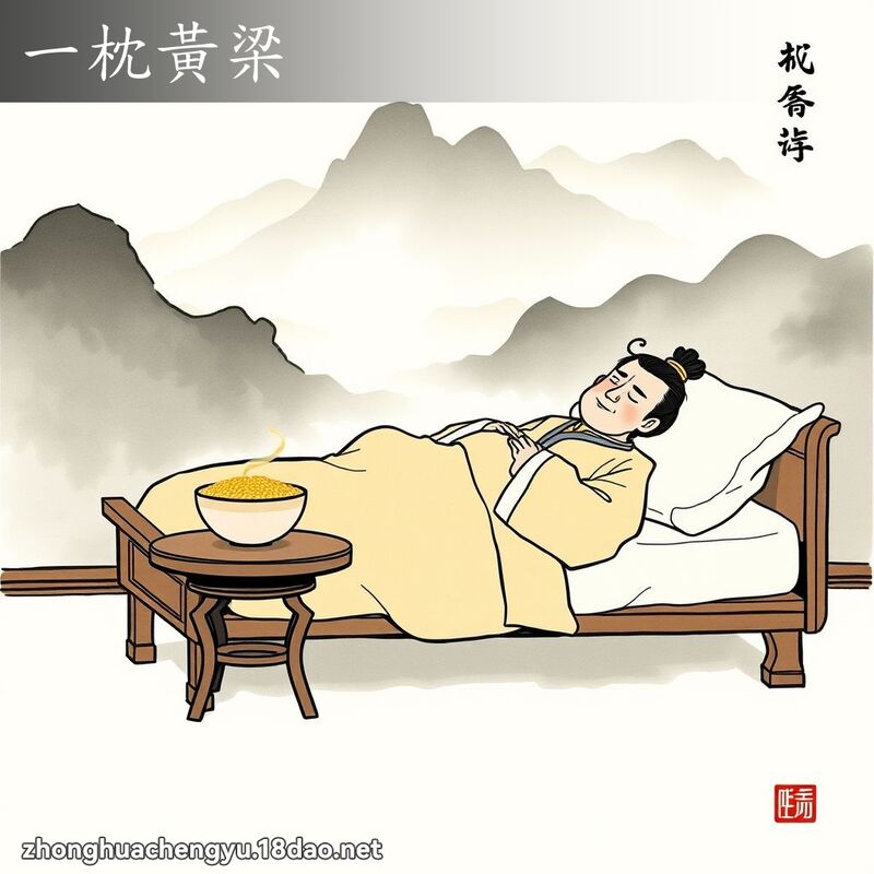 一枕黃梁 - 中華成語配圖