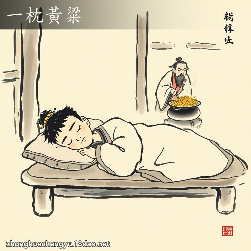 一枕黄粱 - 中华成语配图