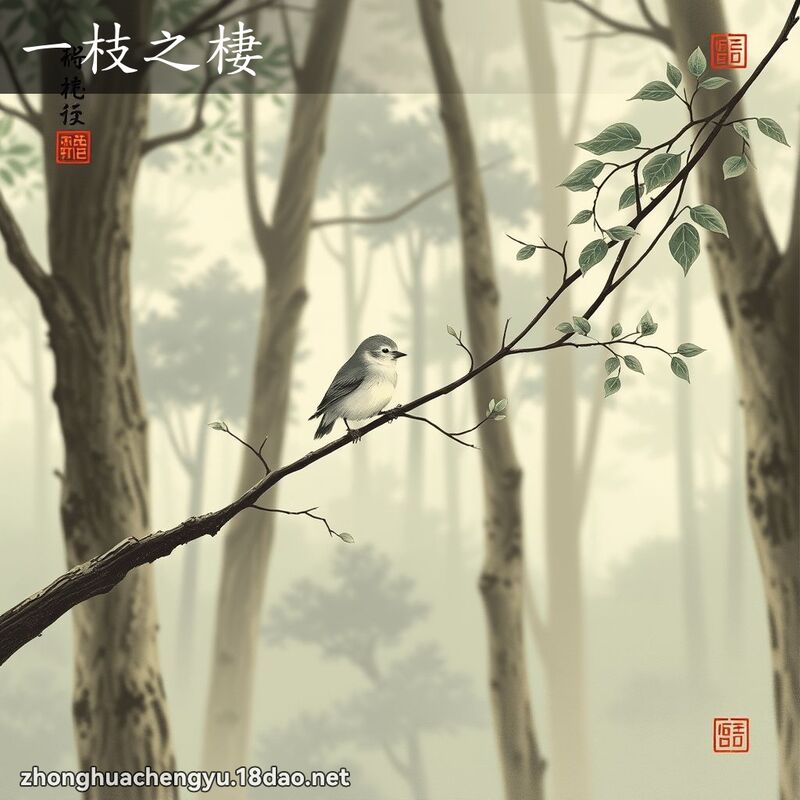 一枝之棲 - 中华成语配图