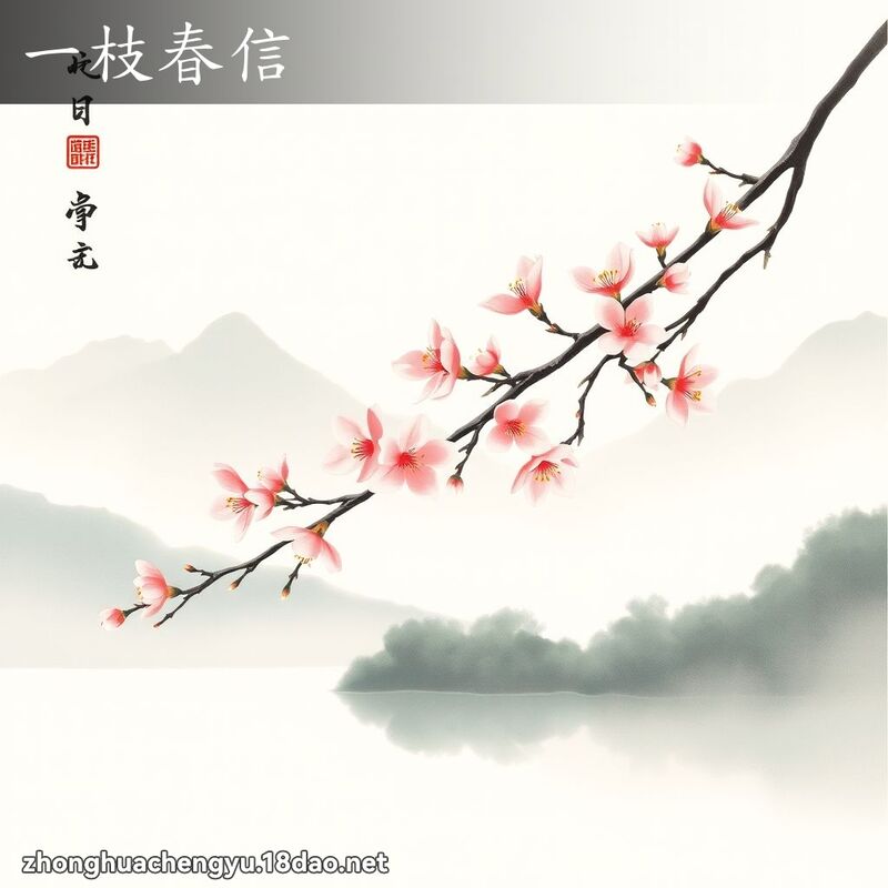 一枝春信 - 中華成語配圖