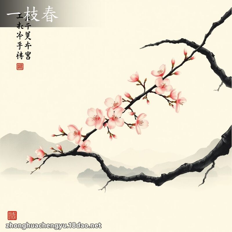 一枝春 - 中华成语配图