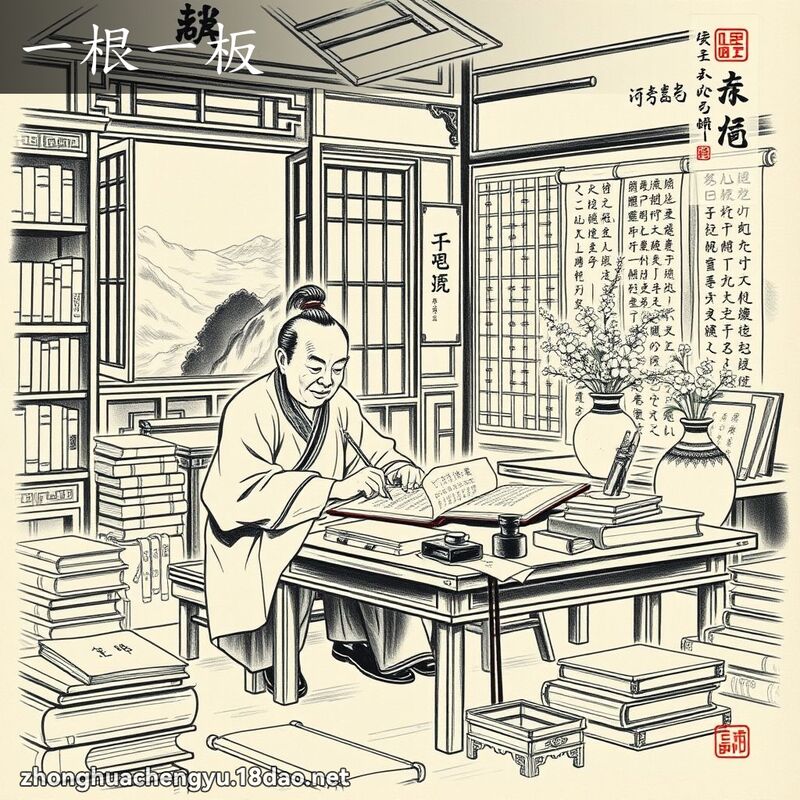 一根一板 - 中华成语配图