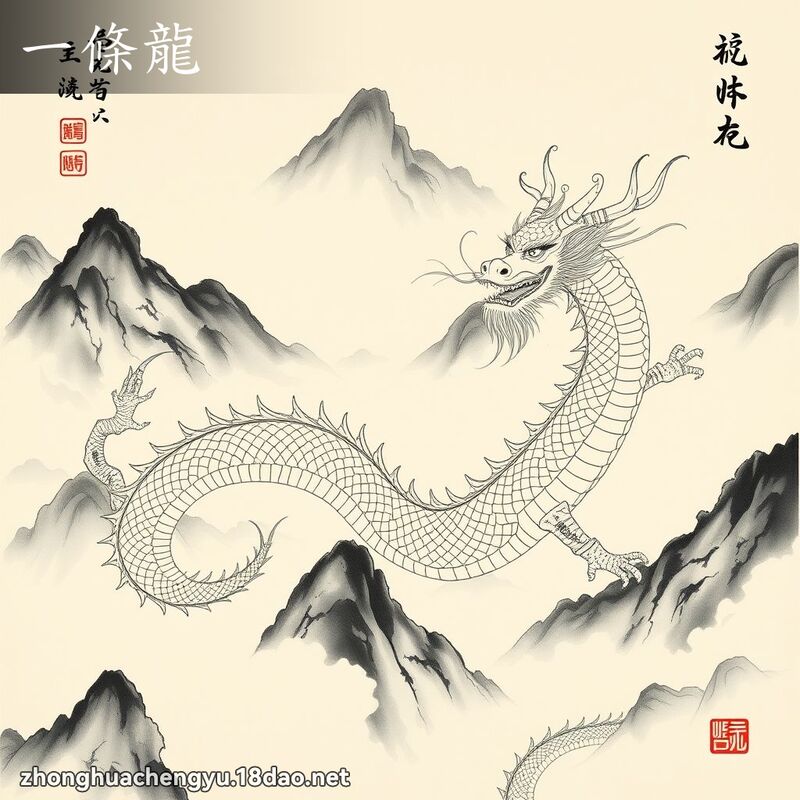 一条龙 - 中华成语配图