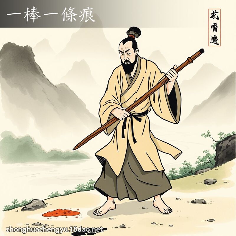 一棒一条痕 - 中华成语配图