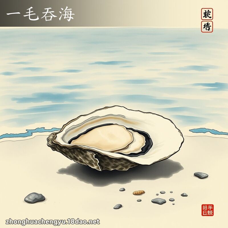 一毛吞海 - 中華成語配圖