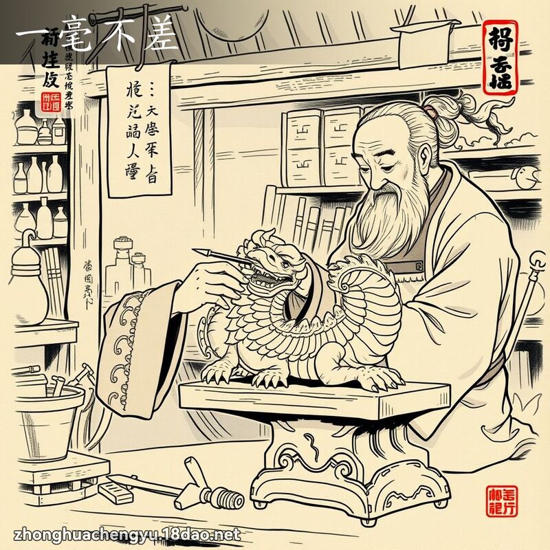 一毫不差 - 中華成語配圖