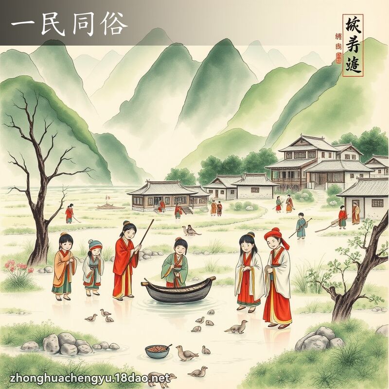 一民同俗 - 中華成語配圖
