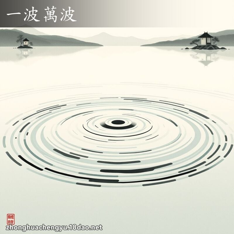 一波萬波 - 中華成語配圖