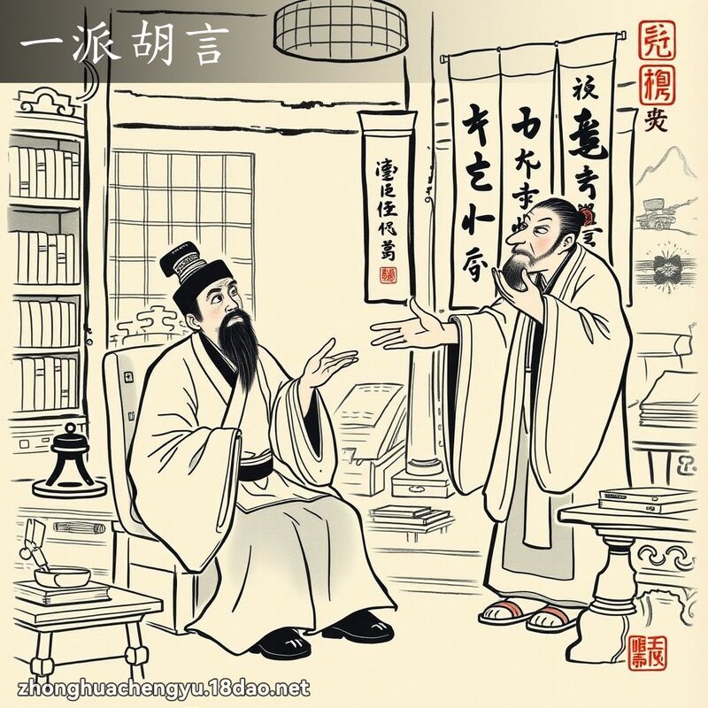 一派胡言 - 中華成語配圖